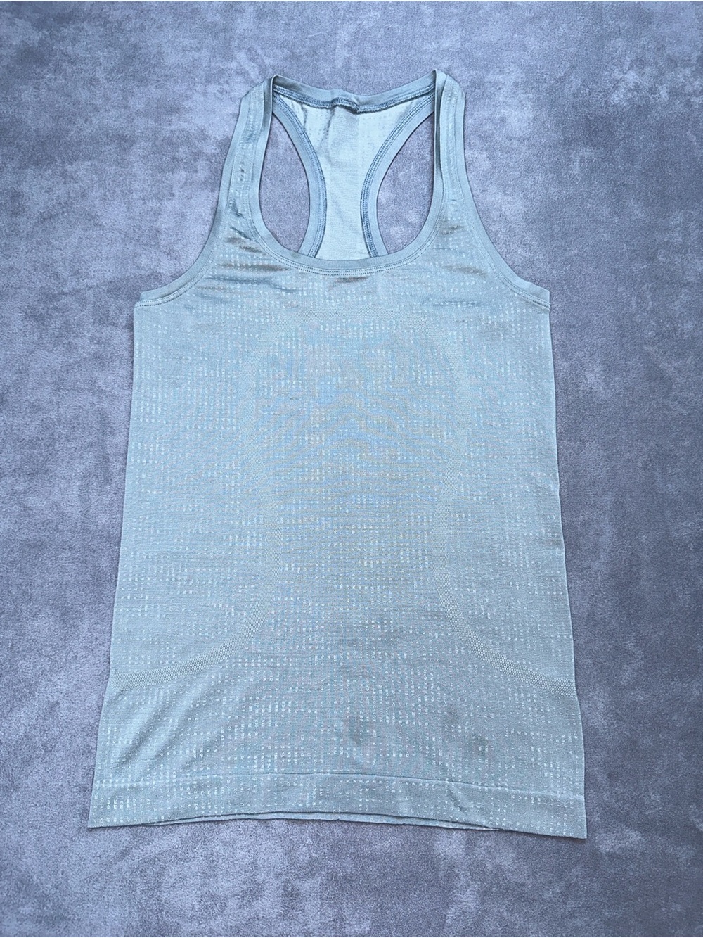 Lululemon Swiftly Tech Racerback Tank Top Size 2 Heathered Slate Gray Run